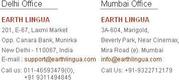 Earthlingua.com – A leading Translation Services Company India