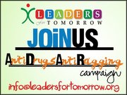 Anti drugs and anti ragging campaign by LEADERS FOR TOMORROW