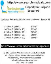 Residential Property Gurgaon SKM Cambrian Forest Sector 95
