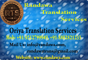 Oriya Translation Service in Chennai Bangalore 09212799949