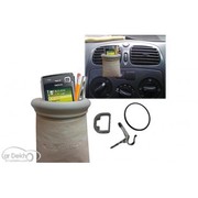 Biege Pouch Mobile Pen iphone ipod Holder Mount for Car AC vents