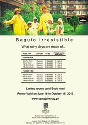 Irresistible Promo at The Manor Hotel Baguio