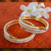 Pearls Bangles just for Rs. 1690/- from Taj Pearl & Arts. COD Availabe