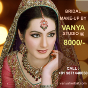 Bridal Make-up by Vanya Studio @ 8000/-