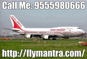 Domestic Flight Services in India @ 09555980666