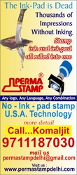 PERMA STAMP GIVES IMPRESSIONS WITHOUT INK PAD