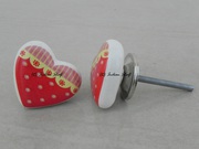 Red Heart Ceramic Knob - Indianshelf