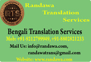 CERTIFIED BENGALI TRANSLATION SERVICES IN MAYUR VIHAR,  DELHI 