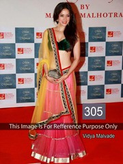 Vidya Malvade Pink Lehenga