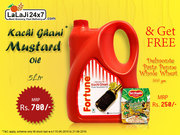 Buy 5 Ltr. Mustard Oil & Get Delmonte Pasta Wheat 500 gm Free