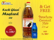 Buy 1 Ltr. Fortune Mustard Oil & Get 175 ml Parachute Oil Free	