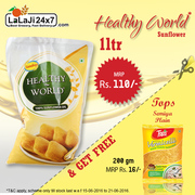 Buy 1 Ltr. Sundrop Healthy World & Get 200 gm Tops Semiya Free