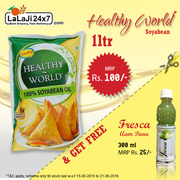 Buy 1 Ltr. Sundrop Healthy Soyabean & Get 300 ml Fresca Aam Pana Free