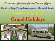 20 seater tempo traveller on rent for group tour packages