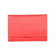 Kara Ladies Leather Organiser Wallet (Style: 8007)-RED