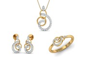 Purchase Chakrika Diamond Pendant Set Online at Jewelslane
