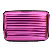 Aluminium Rugged Customized designer Card Holders Purple