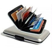 Aluminium Case Credit Card Holder Metal Wallet Slim Size in Silver