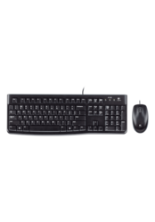 fashionothon - Logitech MK120 Wired Keyboard and Mouse Combo Black