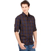 Mufti Checkered Men's Casual Cotton Shirt Regular Fit United Colors