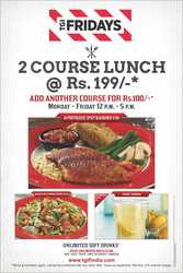 Lunch deals Delhi,  Lunch offers Delhi NCR - TGIF India