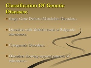 An overview about genetic disorder diseases