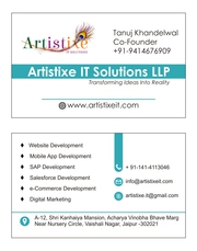 E-Commerce app solution Artistixe IT Solutions LLP