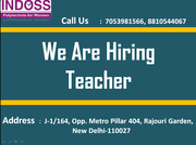 Urgent hiring for Teachers