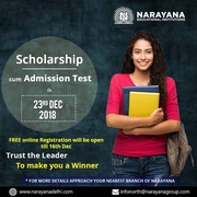 Scholarship cum Admission test for IIT-JEE, NEET & Foundation Courses