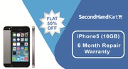 Buy iPhone5 16GB at Flat 50% off