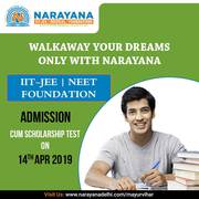 Narayana delhi scholorship test on 14th April 2019-Mayur Vihar