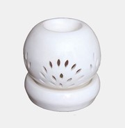 Sudarshandhoop Aroma oil Burners Oval shape Leaf Design