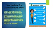 Advanced Excel Training in Delhi- DGA PROFESSIONAL INSTITUTE