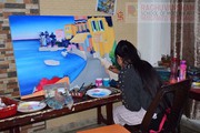 canvas painting classes at raghuvansham school of modern art 