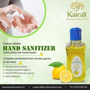 Kairali Hand Sanitizer – protects you from communicable diseases 