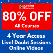 Flat 80% Off On All Programming Courses - Coding Elements