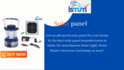 Solar Panel Manufacturers | Solar Panel For Home | Istuti