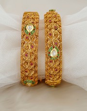 Buy An Exclusive Collection of Silk Thread Bangles at Best Price.