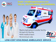 Choose Advanced Ambulance Service in Mayur Vihar Delhi by King