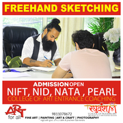 Freehand Sketching For NIFT,  NATA,  NID & College Of Art By Raghuvansha