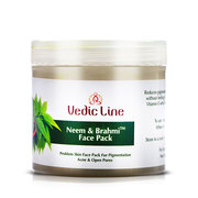 Buy Vedicline Neem & Brahmi Face Pack For Acne Prone Skin 