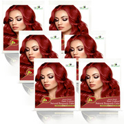 Natural Burgundy Hair Color Pack of 6