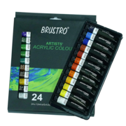 Brustro Artists' Acrylic Color | Pack of 24 | 12ml Tube