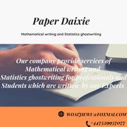 Paper Daixie - Mathematical writing and  Statistics ghostwriting