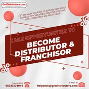 Take Opportunities To Become Distributor & Franchisor