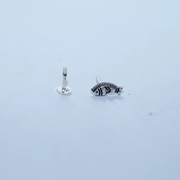Oxidised Silver Fish Nose Pin