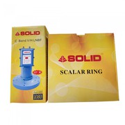 Solid C-Band Dual Pol LNB - 1 Port For Horizontal Signals and 1 port F