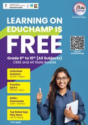 Learning Educhamp is Free Grade: 6th – 10th (All Subjects)