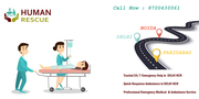 If patient or dead body needs to be taken out of Delhi NCR then book o