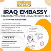 IRAQ EMBASSY - Documents Attestation & Legalization in New Delhi